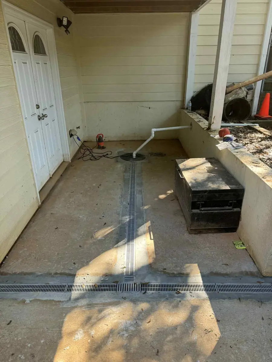 Channel Drain Installation project by PPS Waterproofing